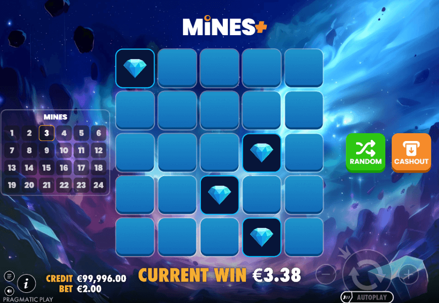 mines plus par pragmatic play capture d'écran