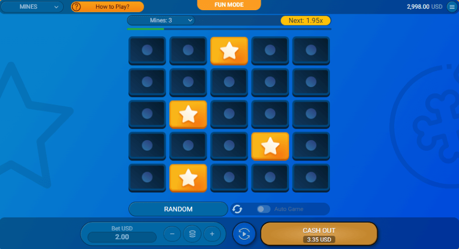 mines par spribe capture d'écran