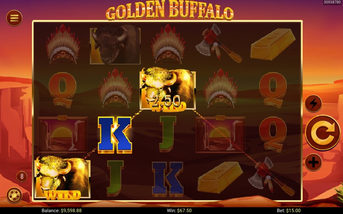 Mobilots Golden Buffalo Slot Win