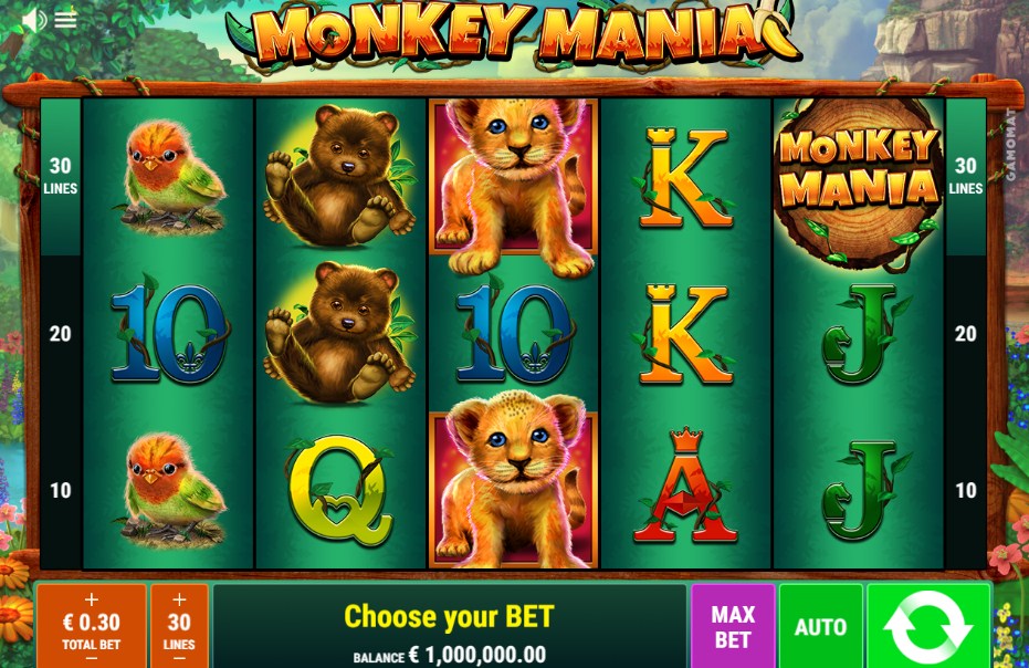 Monkey Mania Slot Review, Bonuses & Free Play (96.17 RTP)