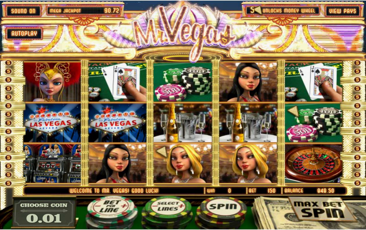 Betsoft Mr Vegas Slot Reels