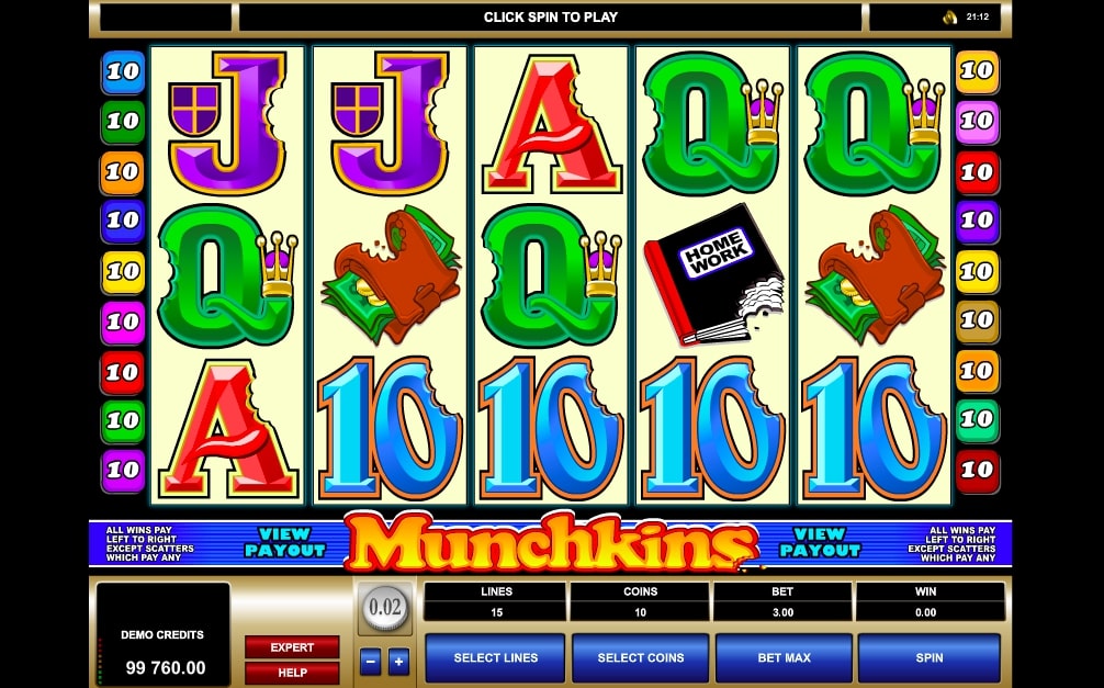 Microgaming Munchkins Slot Reels
