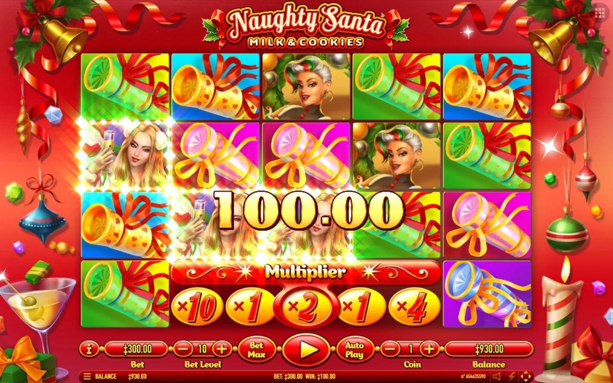 Habanero Naughty Santa slot game win