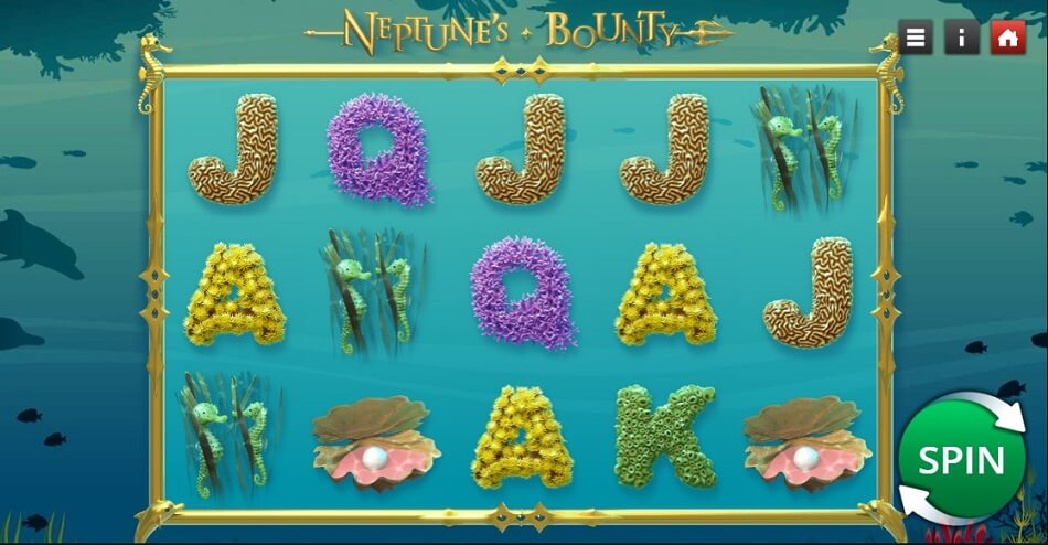Neptune's Bounty Online Slot Game Reels