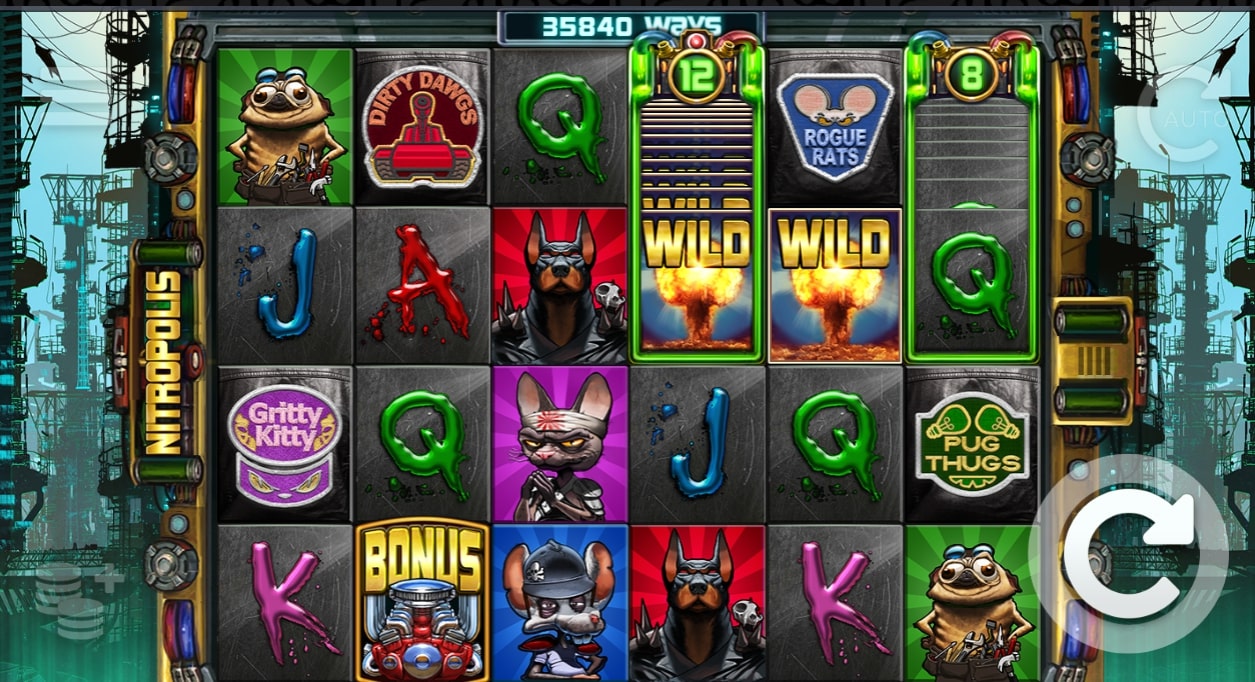 Nitropolis Slot reels