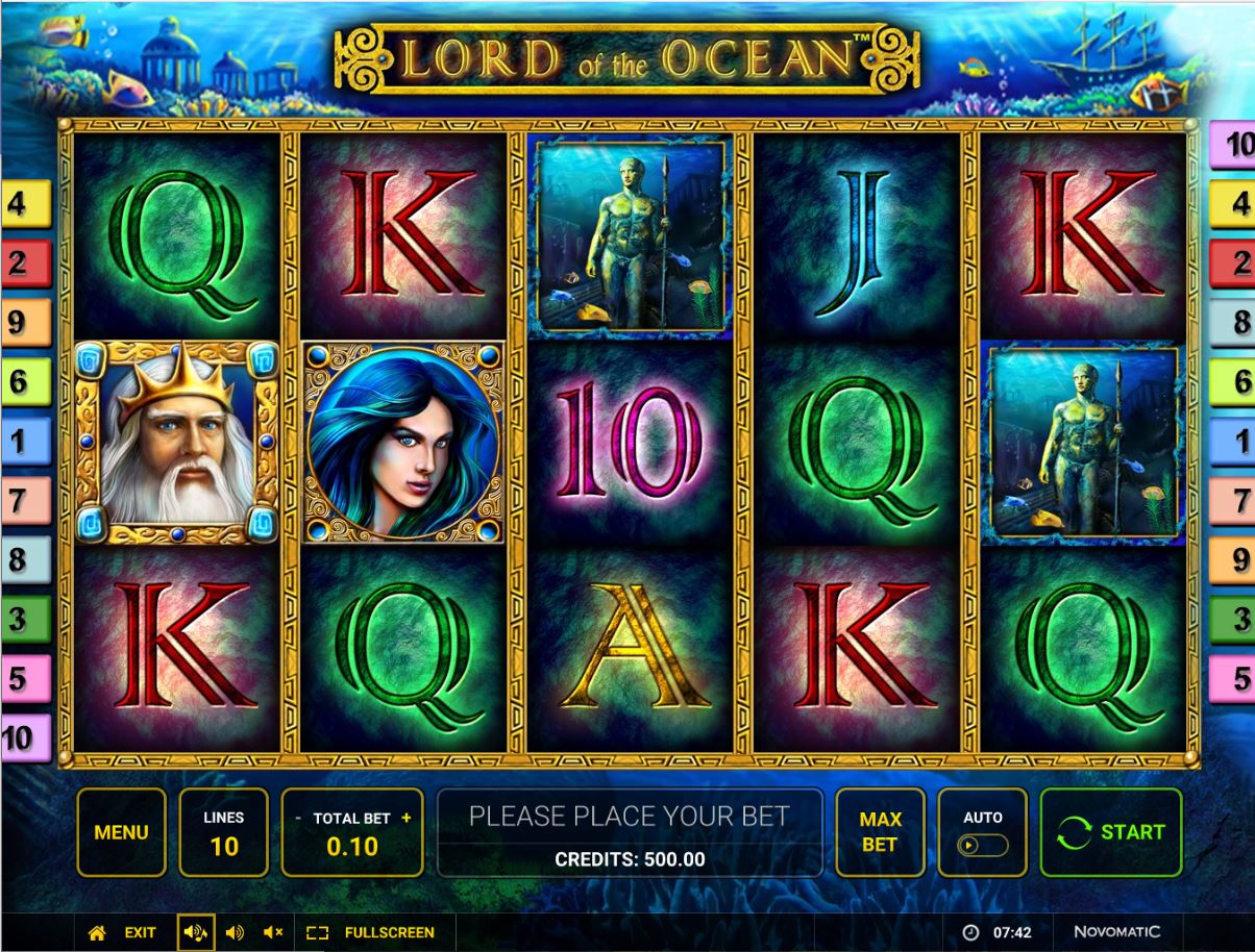 Novomatic Lord of the Ocean Slot Reels
