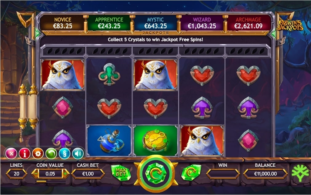 Yggdrasil Ozwin's Jackpots Slot Reels