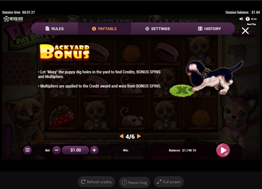 pets pay day bonus