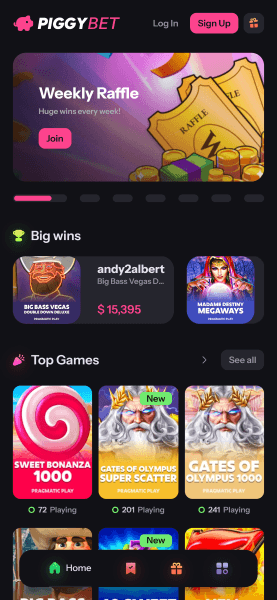 piggybet casino homepage