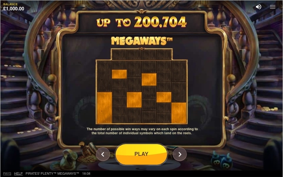 Pirates Plenty Megaways Slot Feature