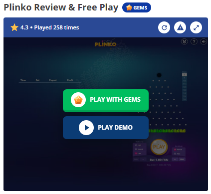 play with gems badge and button