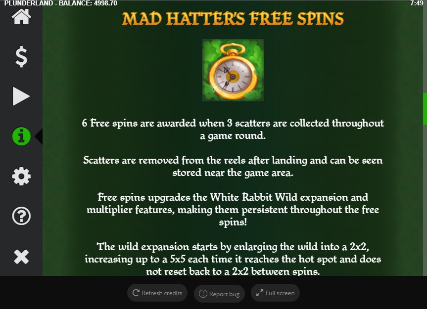 Plunderland Online Slot Game Features