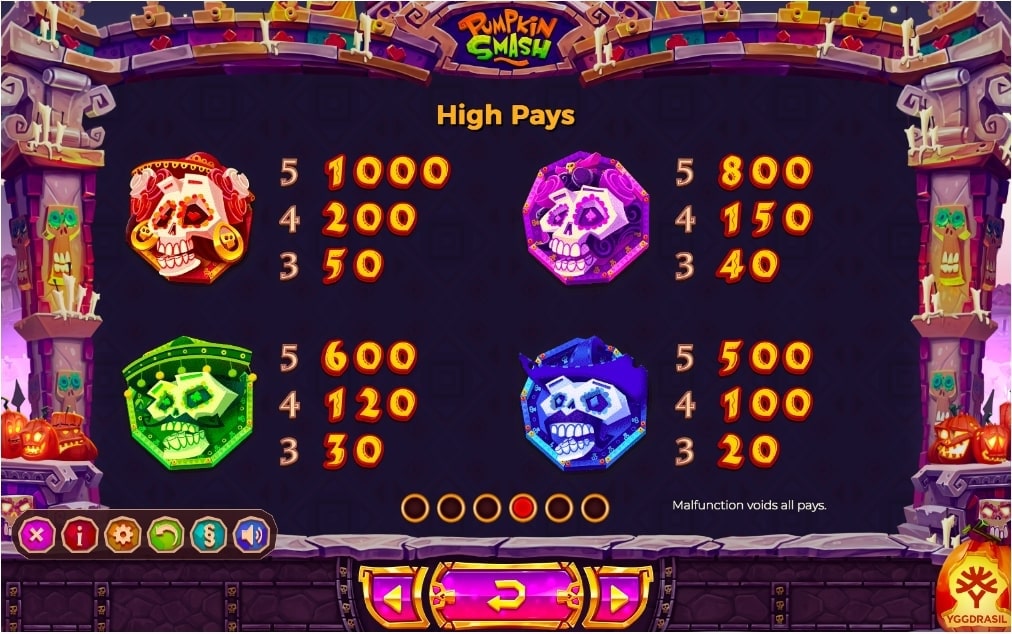 Yggdrasil Pumpkin Smash Slot Reels