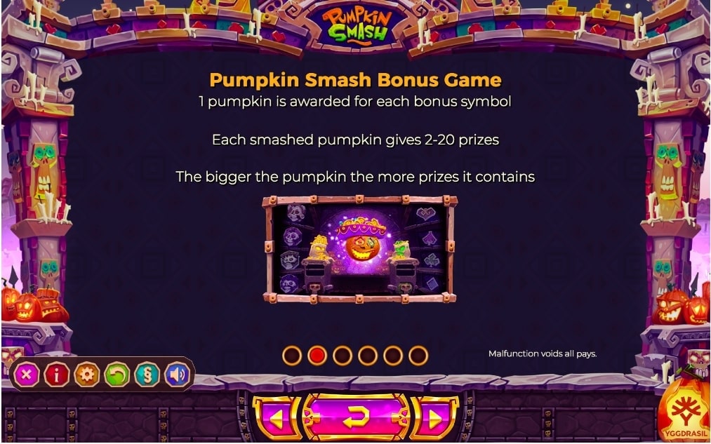 Yggdrasil Pumpkin Smash Slot Bonus Game