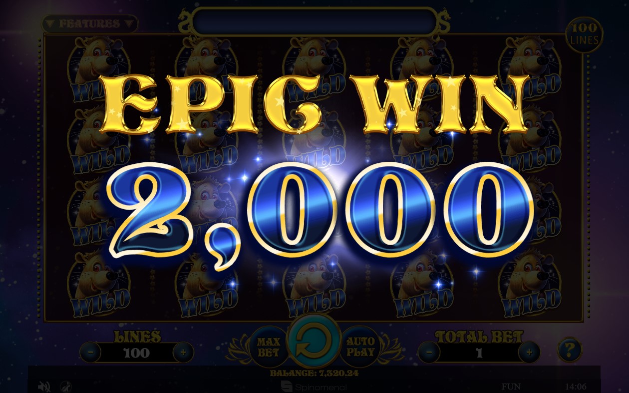 Spinomenal Year of the Rat Slot Win