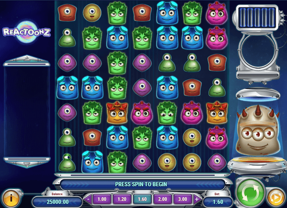 reactoonz tragamonedas screenshot