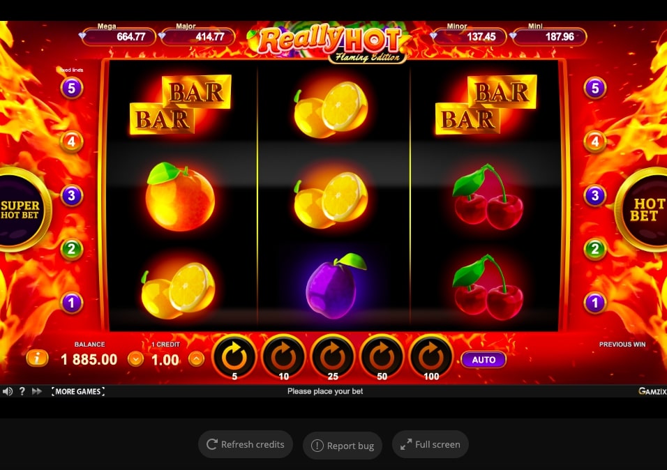 Really Hot Flaming Edition Slot Reels