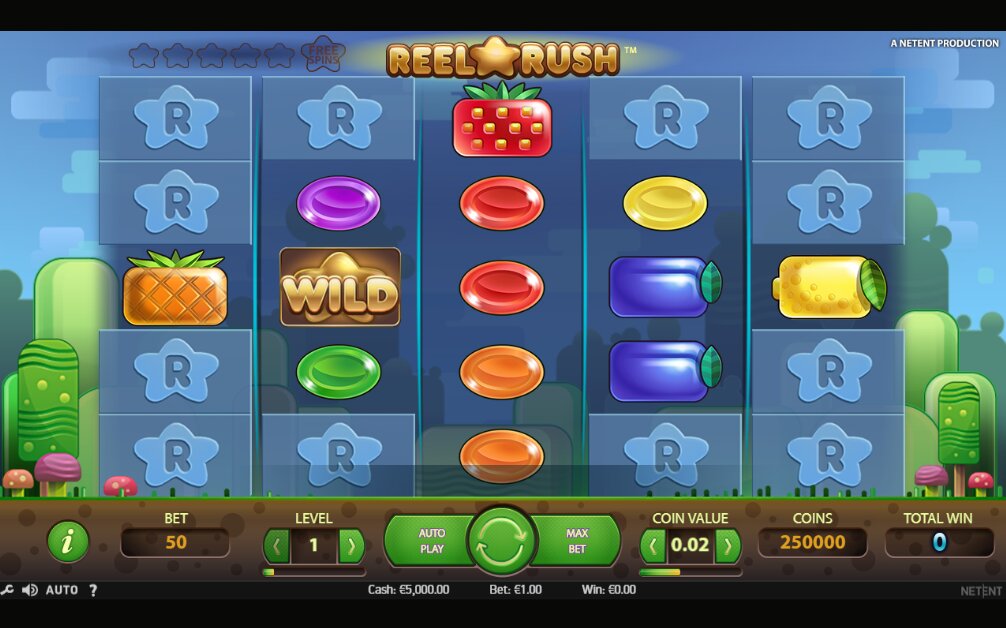 NetEnt Reel Rush Slot Reels