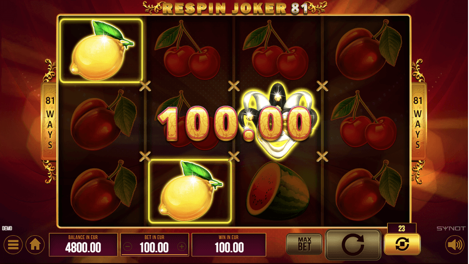 Respin Joker 81 Online Slot Game Win