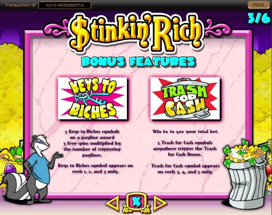 Stinkin Rich Slot Review, Bonuses & Free Play (94.03% RTP)