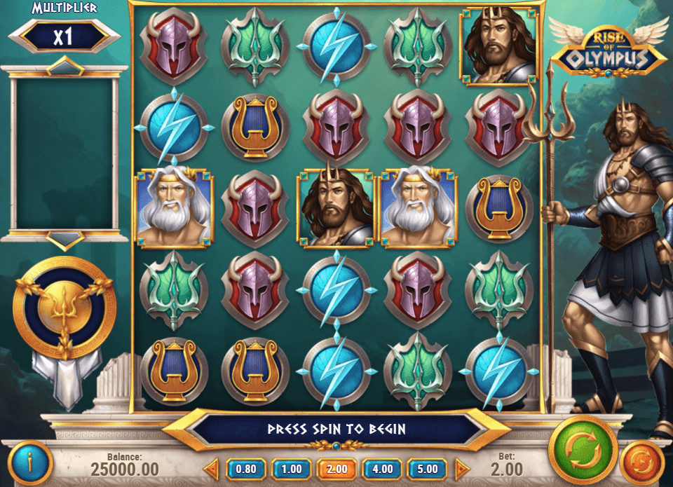 rise of olympus tragamonedas screenshot