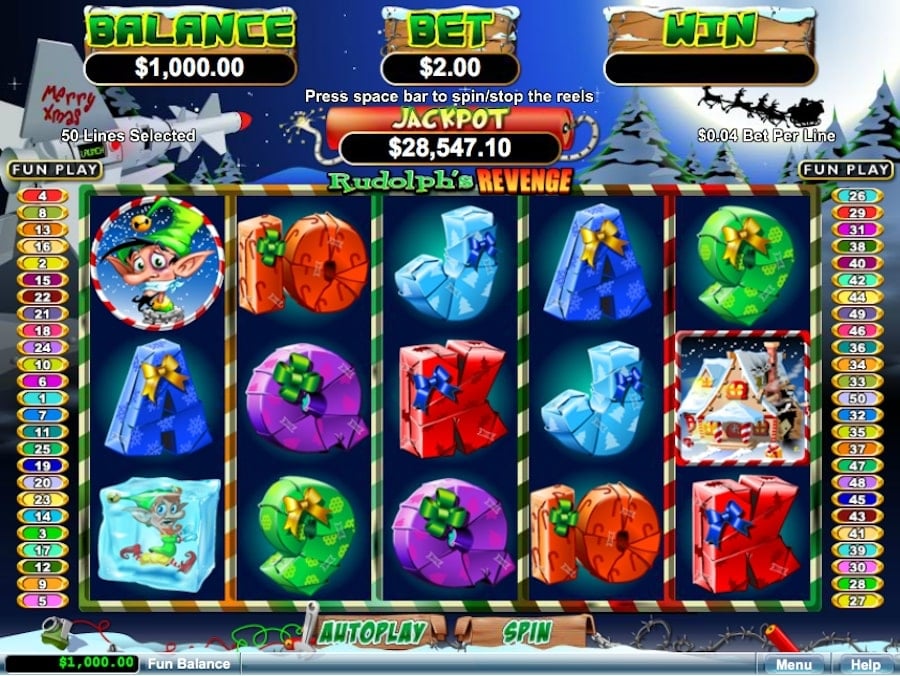 RTG Rudolphs Revenge Slot Reels