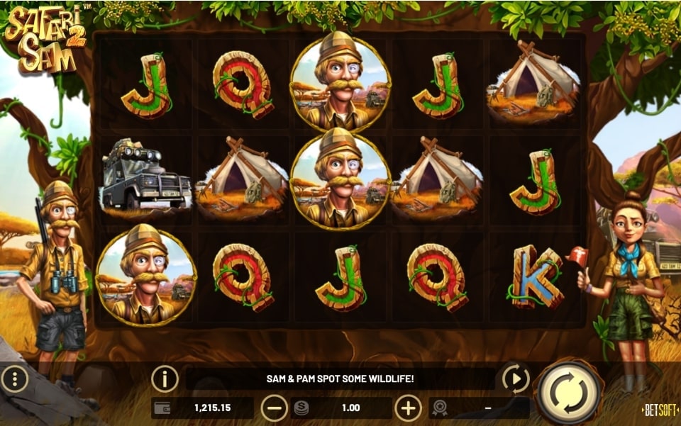 Safari Sam 2 Slot Reels