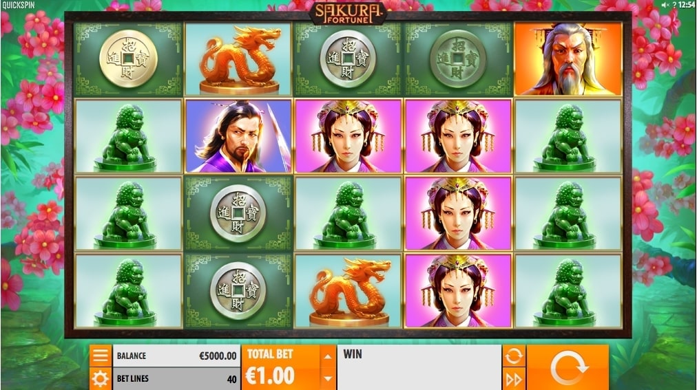 Quickspin Sakura Fortune Slot Reels