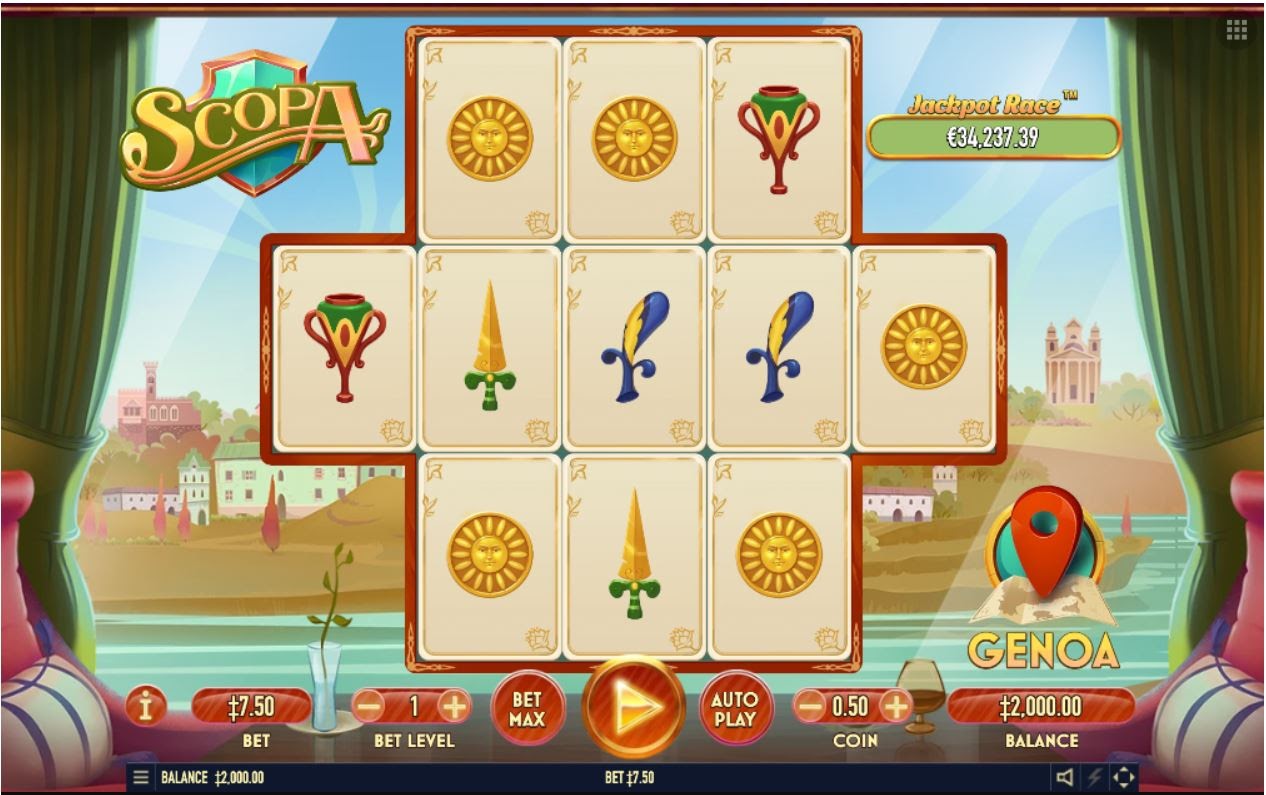 Scopa Slot Review, Bonuses & Free Play (96.67% RTP)