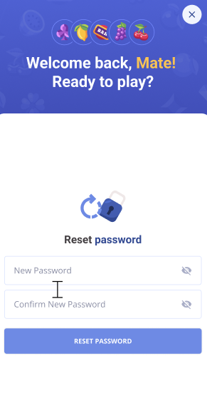 slotsmate set new password