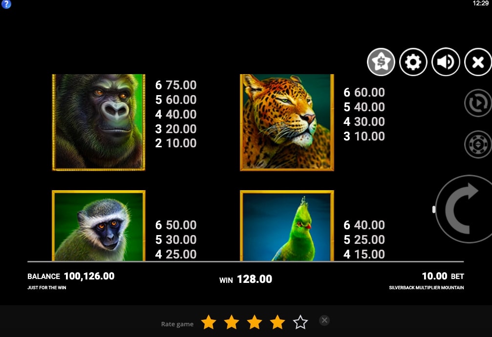 Silverback Multiplier Mountain Slot Game