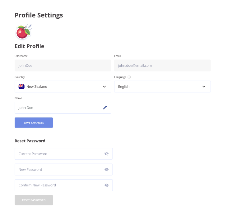 slotsmate profile settings edit
