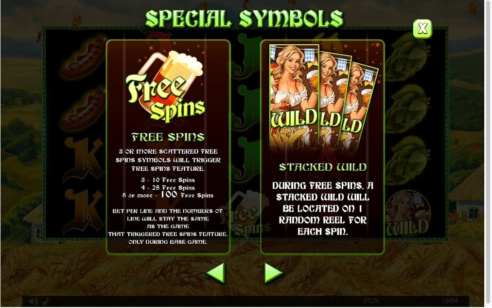 spinning beers free spins