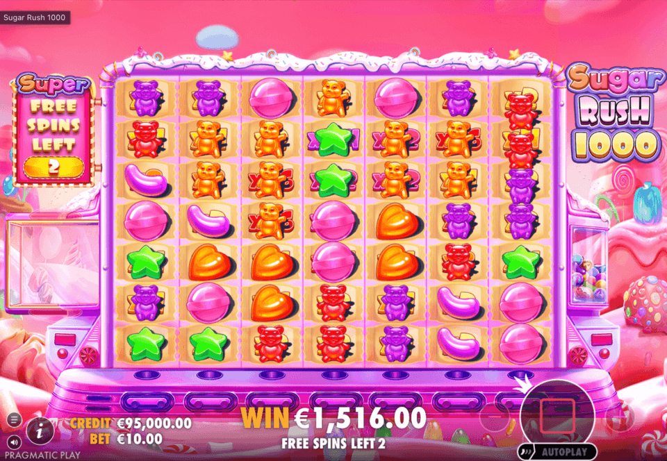 imagen de juego bonus de Sugar Rush 1000
