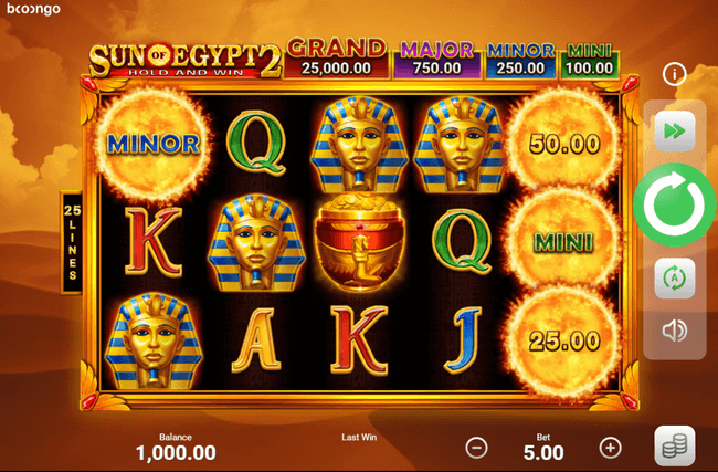 Sun of Egypt 2 Online-Spielautomat