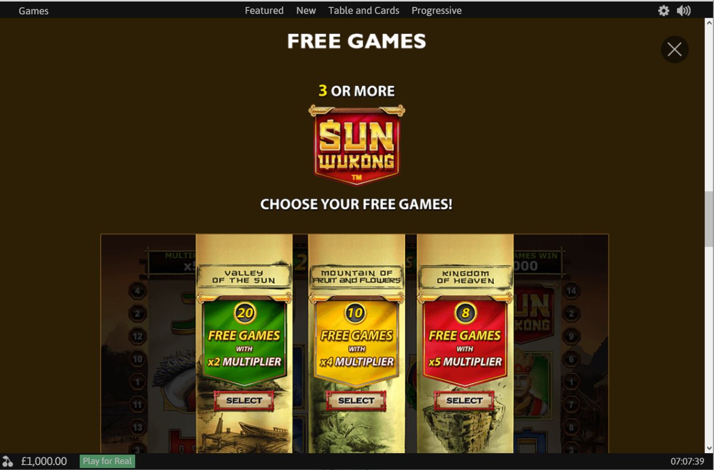 Playtech Sun Wukong Slot Bonus Feature