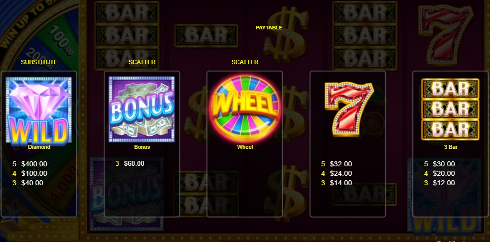Super Crystal 7s paytable