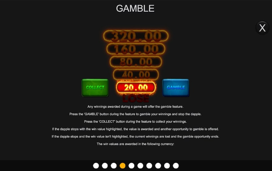 Inspired Super Fire 7s Slot Gamble Feature