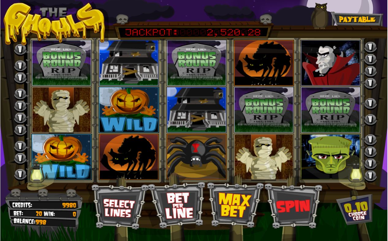 BetSoft The Ghouls Slot Reels