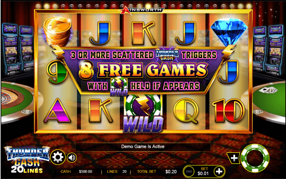 thunder cash reels