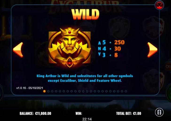Towering Pays Excalibur Online Slot Game Bonus