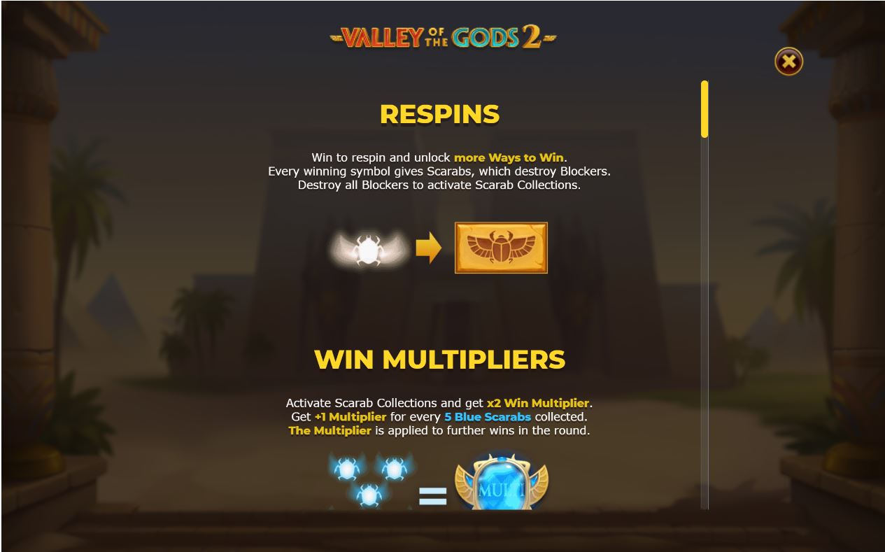valley of the gods free spins