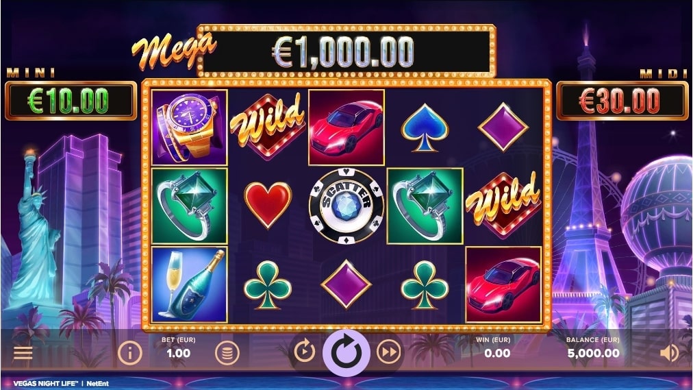 Vegas Night Life Slot Reels