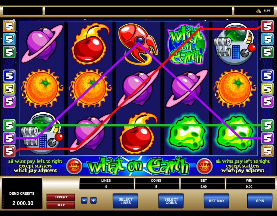 Microgaming What on Earth Slot Combination