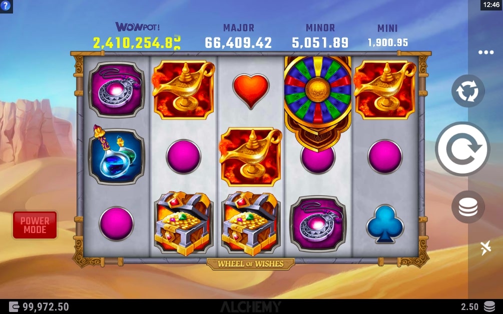 Microgaming Wheel of Wishes Slot Reels