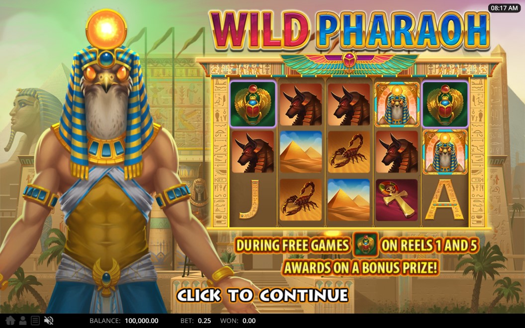 WIld Pharaoh Slot Review, Bonuses & Free Play (94.6 RTP)