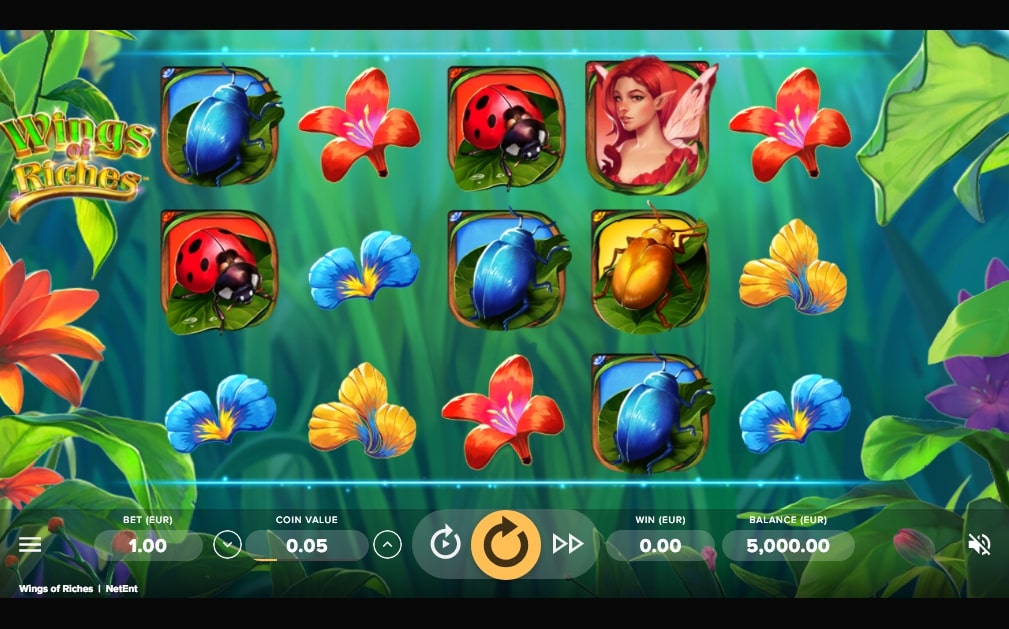 NetEnt Wings of Riches Slot Reels