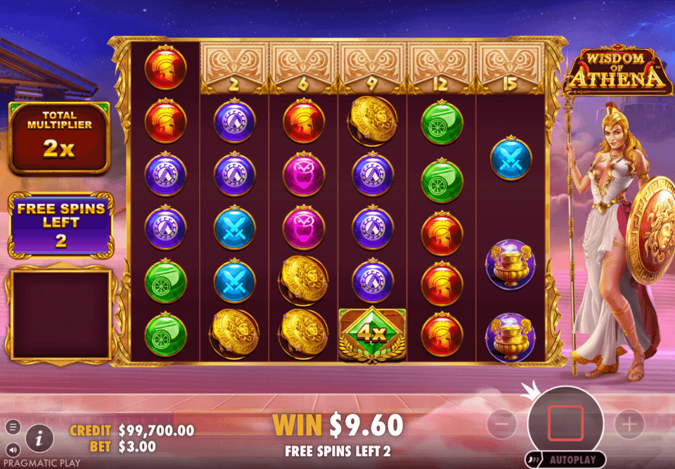 imagen de juego bonus de Wisdom Of Athena