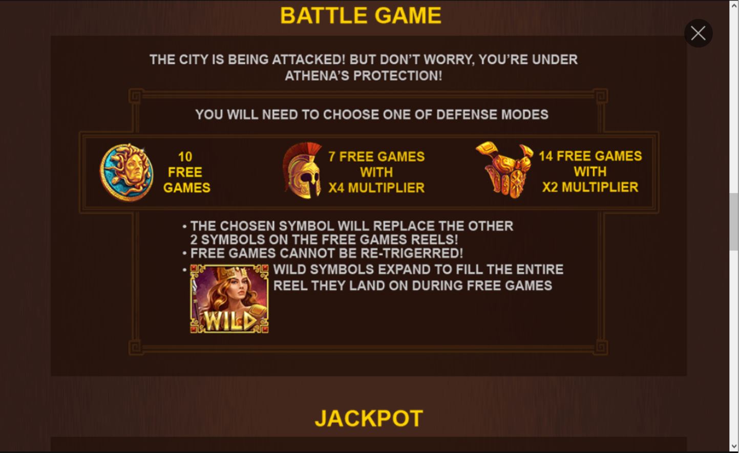 Playtech Age of The Gods Goddess of Wisdom Slot special features