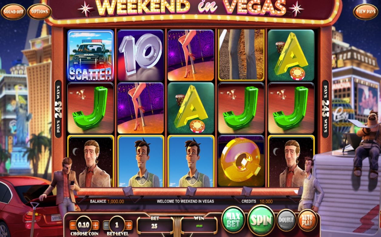 BetSoft Weekend in Vegas Slot Reels